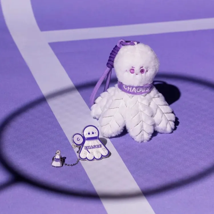 CHAGEE霸王茶姬福建限定羽毛球周边毛绒公仔可爱玩偶冰箱贴噜噜