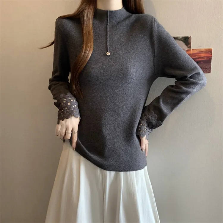 半高领毛衣打底衫女【80-200斤】秋冬高级感洋气修身显瘦针织衫上衣