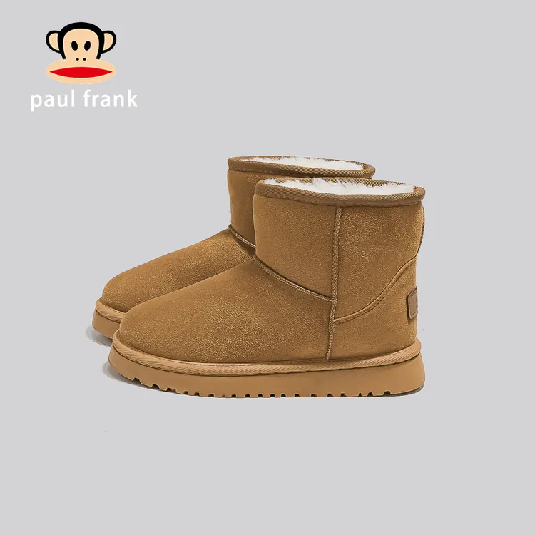 大嘴猴雪地靴女款2025新款秋冬季加绒加厚保暖棉鞋厚底增高毛毛鞋