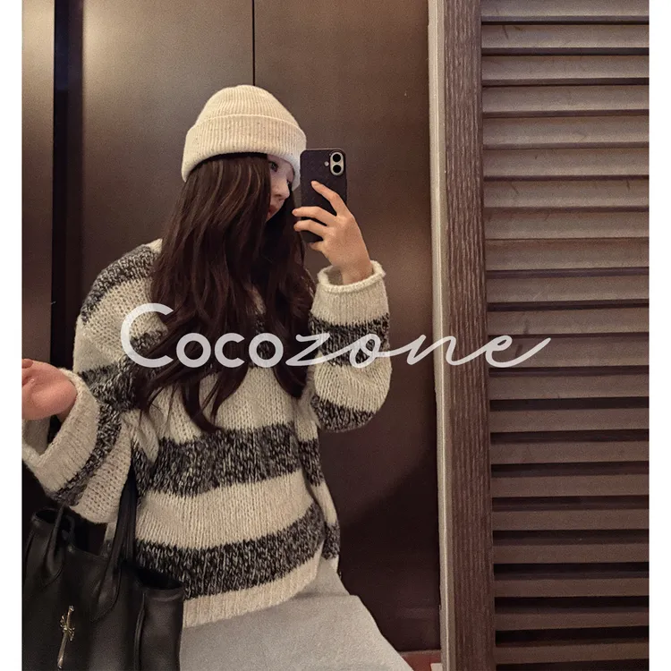 COCO ZONE 刘 一一 “拼条”绵羊毛混纺毛织上衣 CD2A3040