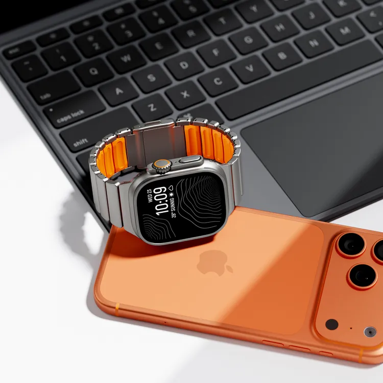 适用AppleWatch Ultra3钛合金属表带S11磁吸扣S10苹果iwatch9表带