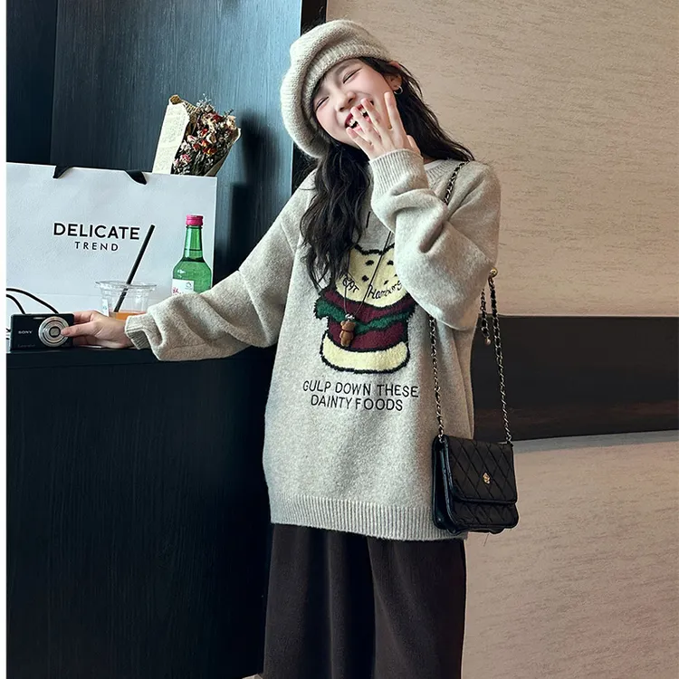 女童加厚针织衫秋冬款2025新款儿童女孩冬装女大童冬季超好看毛衣