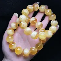 【云上好物】11 DS18301-蜜蜡单圈手串—多样性发一件-14.5mm（JG）