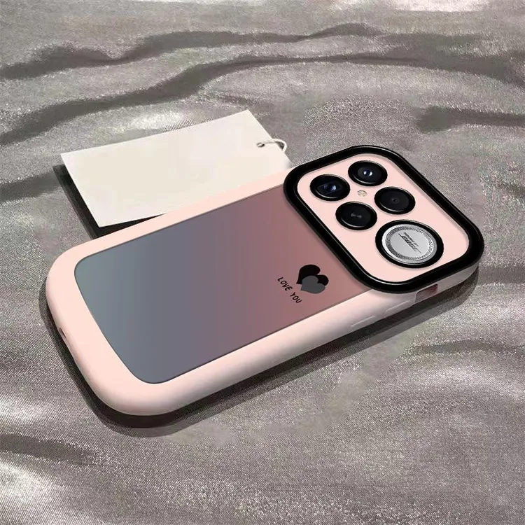 渐变爱心适用新款红米k90promax手机壳防摔红米k90防摔redmik90