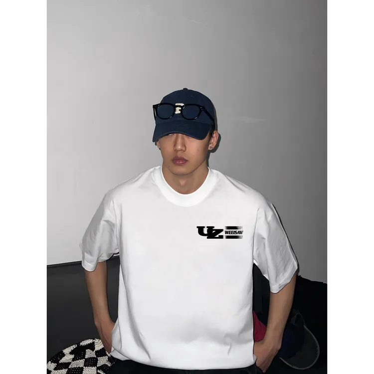 300斤加大码潮牌时尚个性小众纯棉短袖t恤男女夏季宽松百搭打底衫