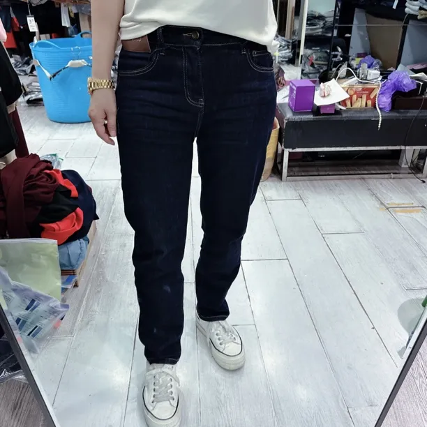 2025自由派新款超好穿经典深蓝牛仔裤23395品