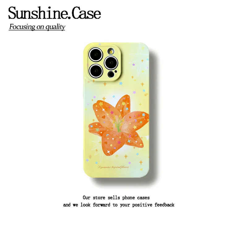 星星花朵菲林软壳适用苹果oppo华为vivo小米荣耀创意手机壳防摔