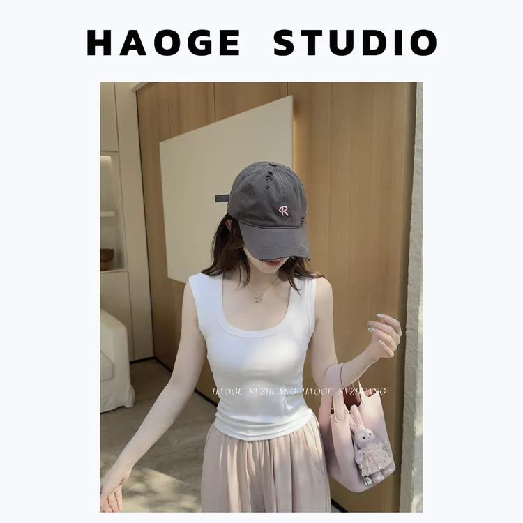 浩哥严选●背心预C5TX3061A显瘦运动短款夏季打底无袖百搭舒适款