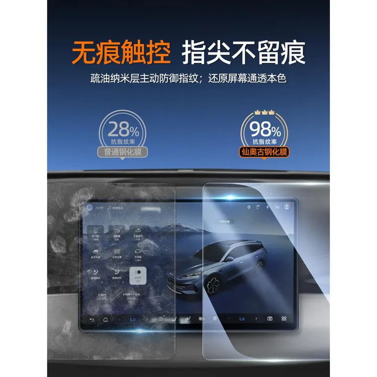 比亚迪海豹06旅行版专用屏幕钢化膜汽车中控导航贴膜用品06dmi屏