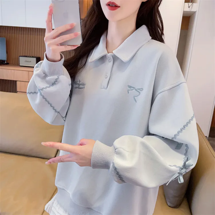 卫衣女2025新款春秋薄款长袖设计字母外套韩版百搭少女风上衣ins