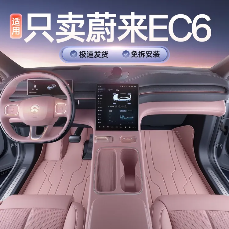 适用于蔚来EC6脚垫全包围2025新款专用汽车内装饰后备箱垫配套件