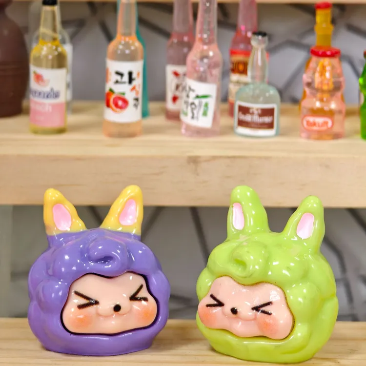 高颜值超萌立体实色Kiki DIY树脂桌面摆件钥匙扣挂件