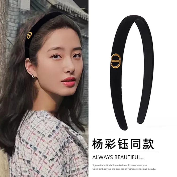 法式复古！黑色丝绒发箍！高级感外出头箍洗脸压发高颅顶新发饰