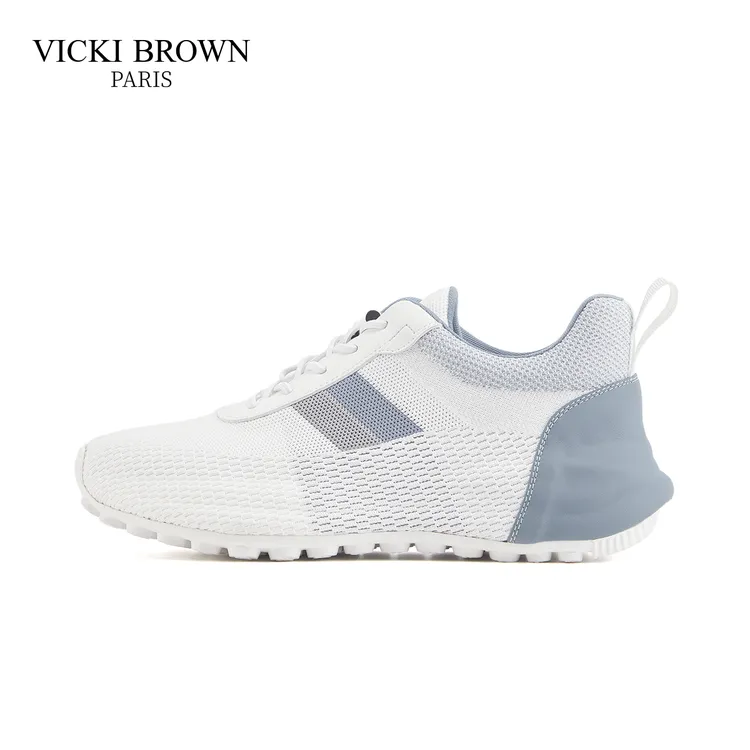 法国VICKI BROWN 时尚网面鞋透气软底跑步飞织鞋男款VBZC804877