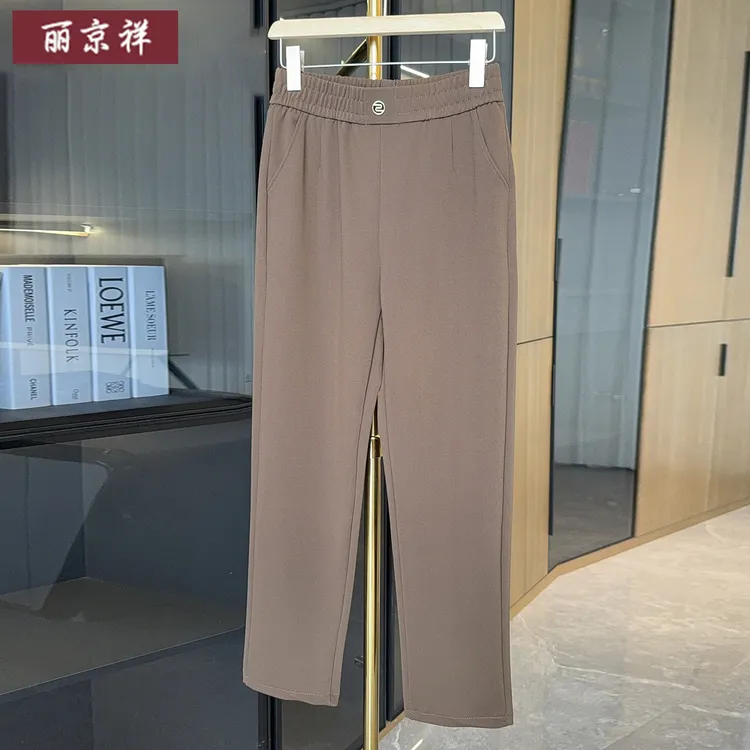 2025新款时尚妈妈秋装裤子中年女装春秋小脚裤中老年人休闲裤