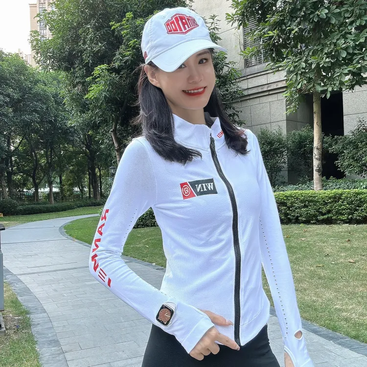 冉玫压缩立领拉链衫休闲网球服运动跑步防风衫长袖骑行外套