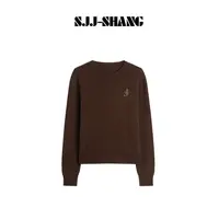 SJJ-SHANG【织雾】满分澳洲美丽诺100羊毛时髦锁温毛衫上衣q135746p
