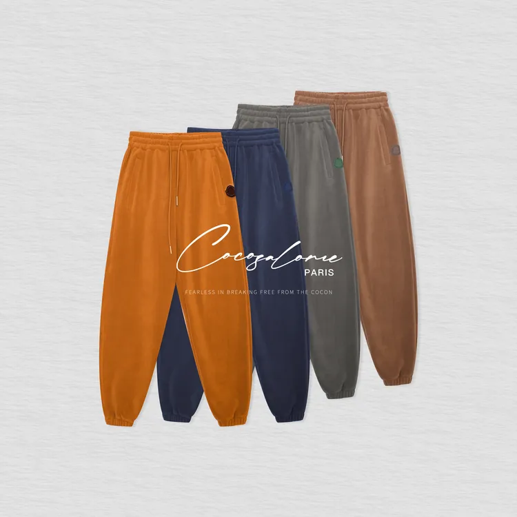 韩彬彬"过冬神裤"出游防寒470g重磅奥粒绒松紧腰束脚休闲裤668W-5