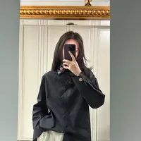 anan黑色高级感蝴蝶衬衫FZcs250318002