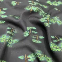 【绒兰】丝滑有光泽！丝光绫罗贡缎面料 140号 常青树