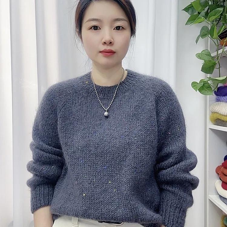 织春彩羊毛马海桑蚕丝同款毛线（50克）鑫霞美阁 手工毛线手编线DIY