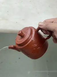 【闪购商品】朱泥竹节报春壶