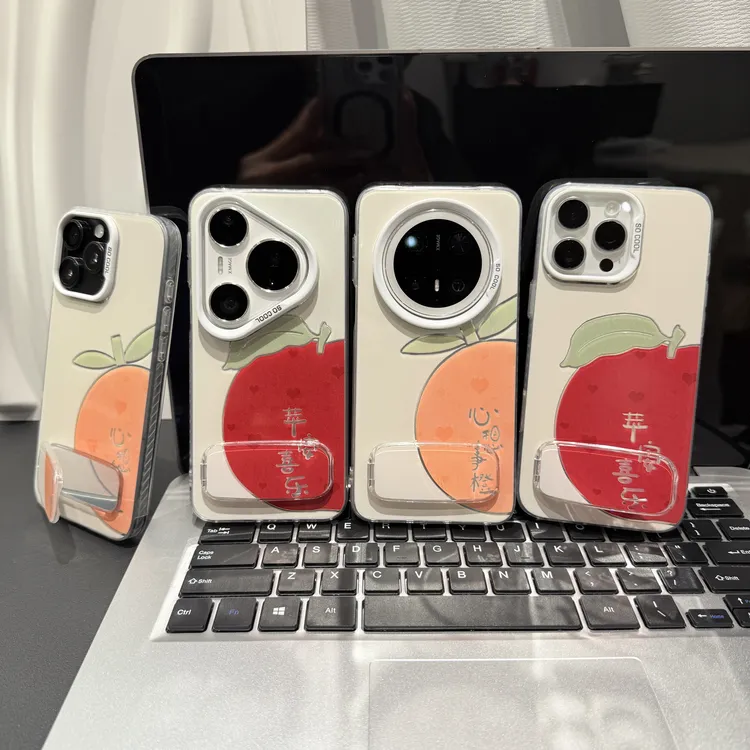 心想事成彩银适用苹果/华为/荣耀/OPPO/VIVO/小米手机壳卡通防摔