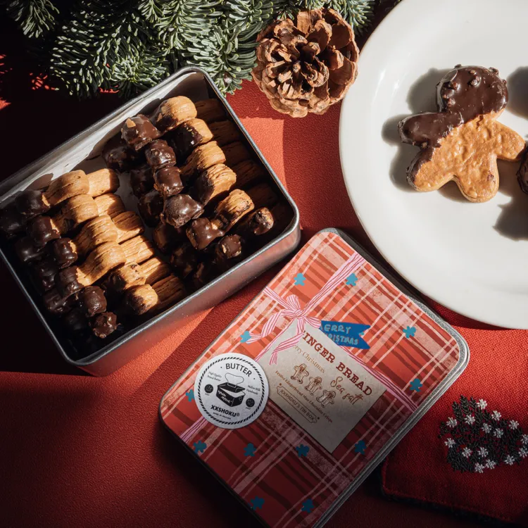 宿咕的铁皮盒 海盐生巧酥片 圣诞姜饼人（圣诞限定）