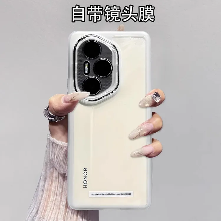 适用荣耀400Pro带镜头膜手机壳400简约全包防摔荣耀300/200男女款