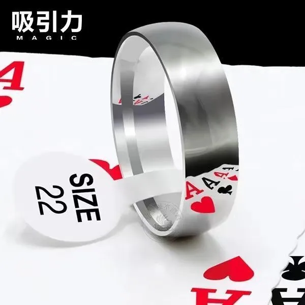 近景魔术道具指环高清反光认牌时尚潮戒指