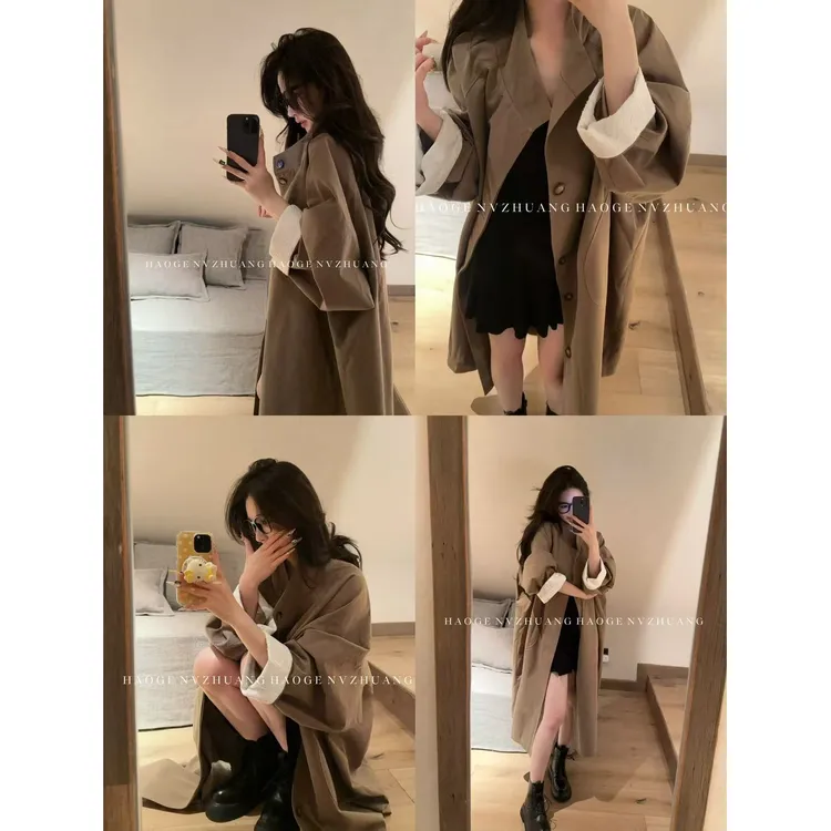 浩哥严选●型走老钱HGX5FY2608A风衣外套预气质网红时尚休闲款韩版