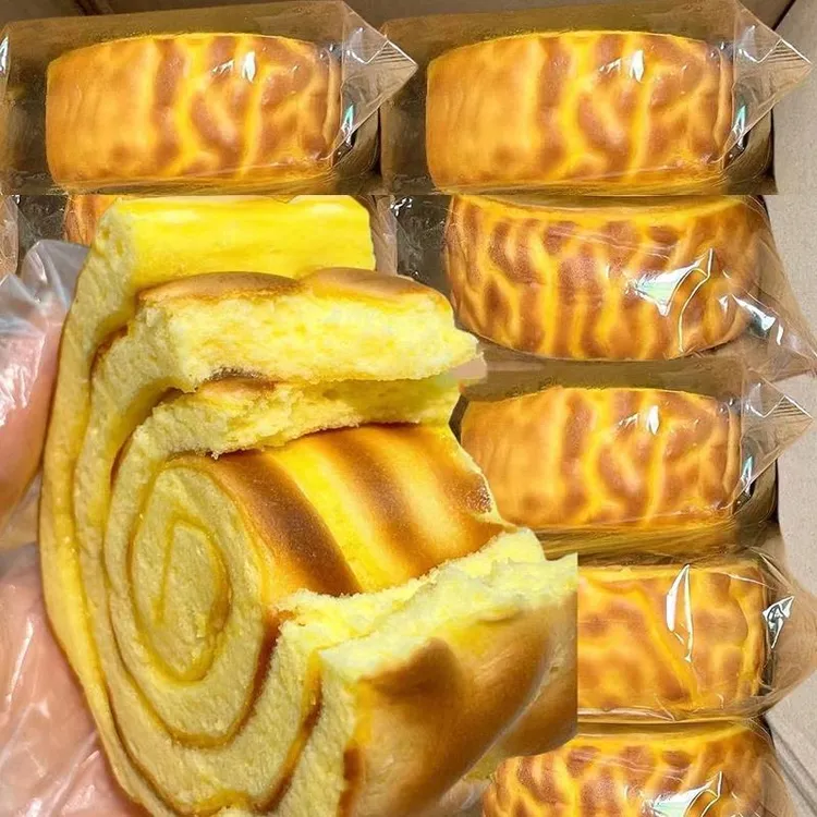 虎皮蛋糕卷肉松瑞士卷休闲解馋糕点心营养早餐面包代餐充饥零食品