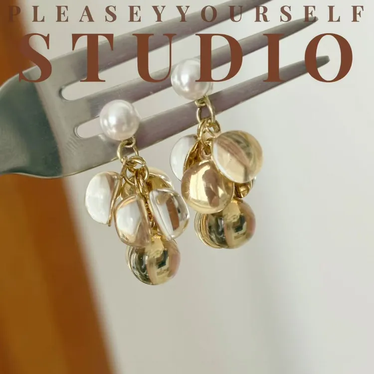 纯铜仿水晶耳饰 「萤火虫」夏苒原创设计透透晶晶百搭设计感耳环