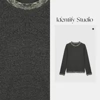  IDENTIFY秋季新款时尚百搭经典撞色设计打底衫25AW