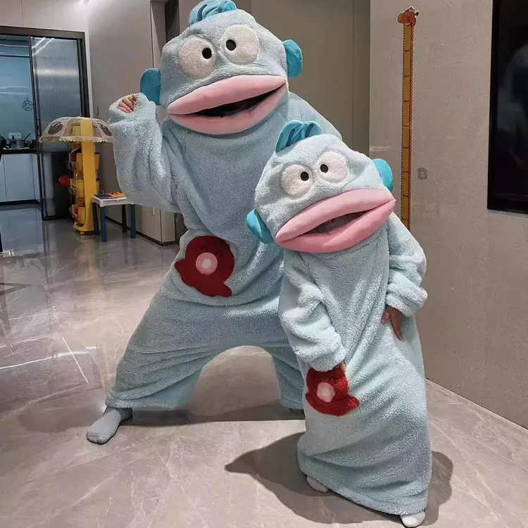 小丑鱼儿童睡衣套装冬季加绒可爱分体小孩子加厚保暖家居服两件套