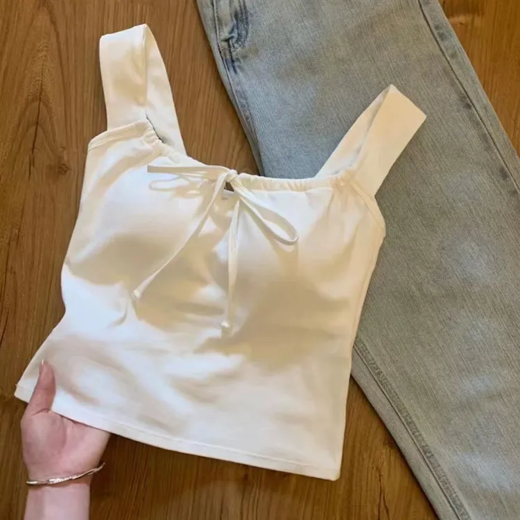 夏季吊带背心显瘦百搭外穿无袖设计感短款内搭打底时尚小众韩版性