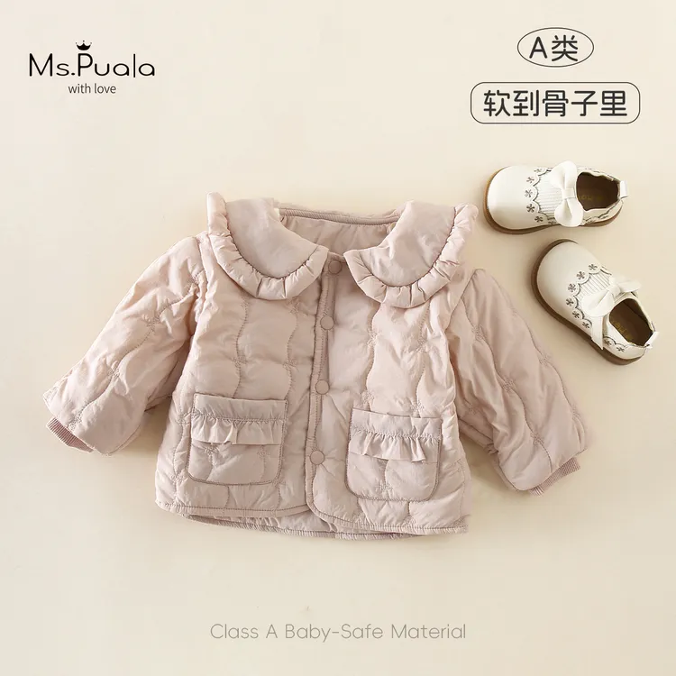 【Ms.Puala粉泡芙】2025款儿童棉服婴幼儿外套女宝宝秋冬季蓬松棉衣