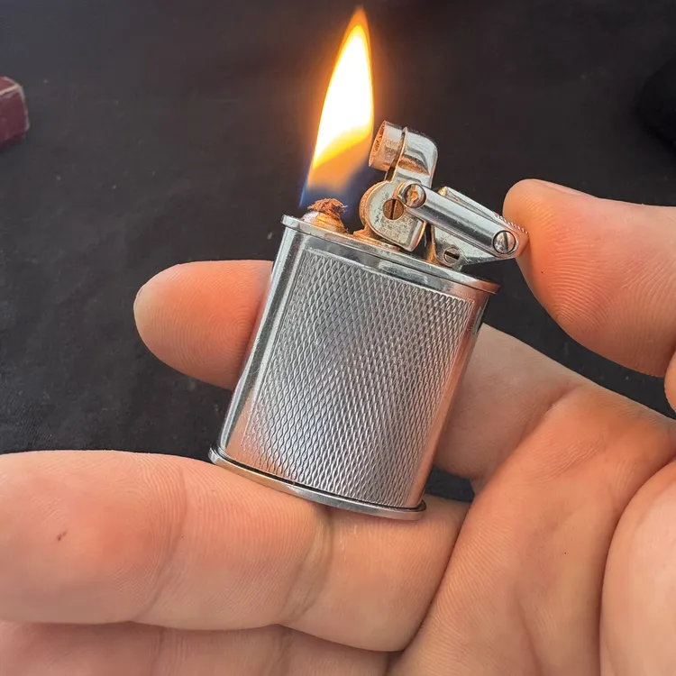 德国KW双连杆半自动古董煤油打火机