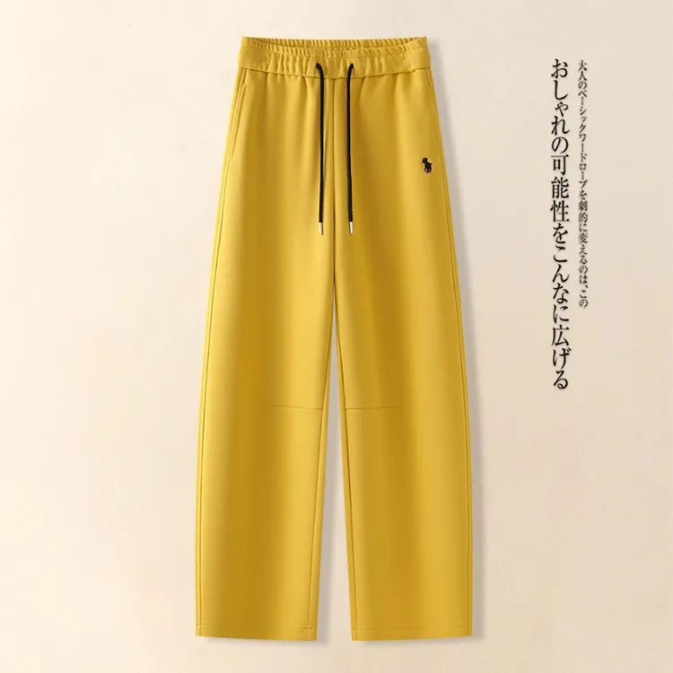 2025早春新款阔腿裤女时尚百搭直筒休闲弯刀裤