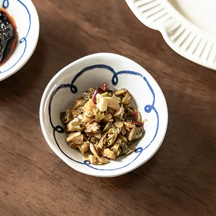 日式手绘小味碟家用寿司酱碟火锅调味碟饺子醋碟辣椒油碟蘸料碟