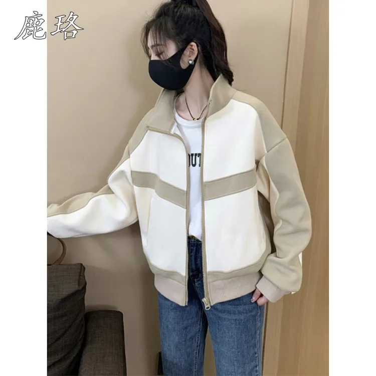 女式短棒球制服夹克新款2025春季和秋季热门风格高端小欧洲休闲百