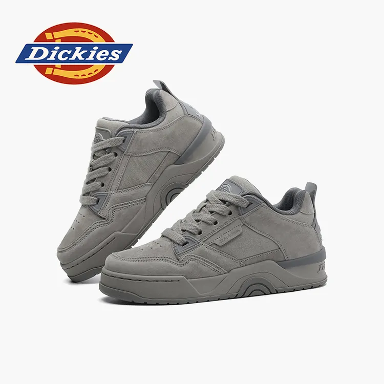 Dickies水泥灰板鞋男2025冬季时尚休闲潮流运动男鞋面包低帮鞋子