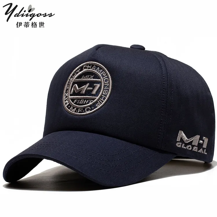 YDIIGOSS棉质高顶棒球帽男士夏季透气轻质休闲帽子薄款防晒鸭舌帽