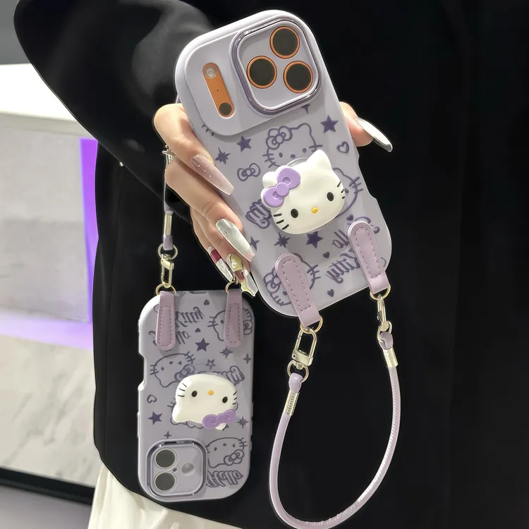 熏衣紫KT支架挂绳适用苹果16/17手机壳iPhone15小米14vivoppo华为