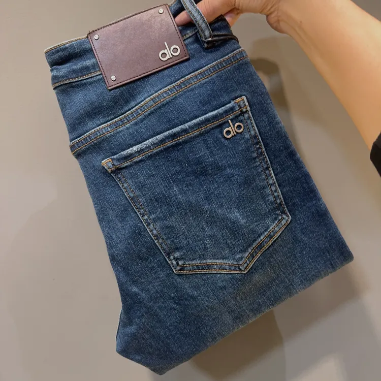 【秋季男装】欧美经典百搭潮流轻奢高端精品小直筒牛仔裤-6560