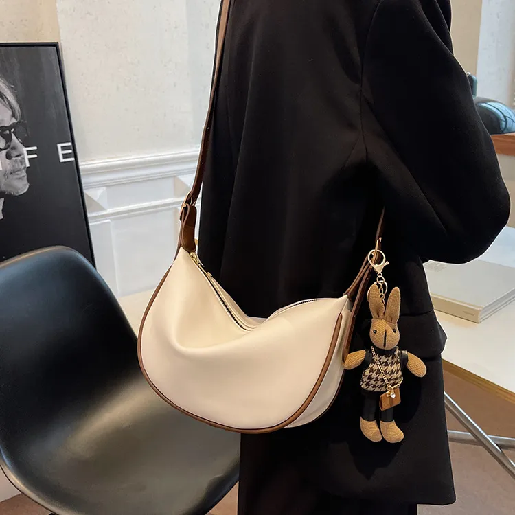 简约休闲百搭肩包时尚夏季小众小包包单肩网红洋气褶皱韩版腋下包