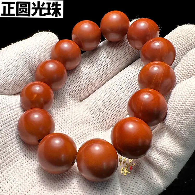 树王核正圆光珠橄榄核手串男款正品高端纯手工圆珠串男士男生女款