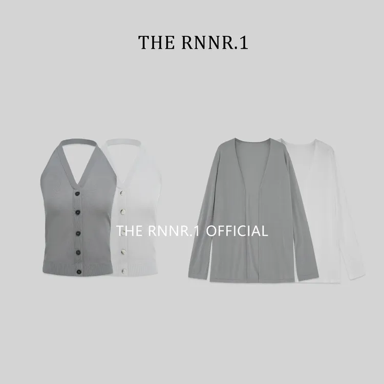 THE RNNR.1超软糯！透气舒适 挂脖 开衫 两件套