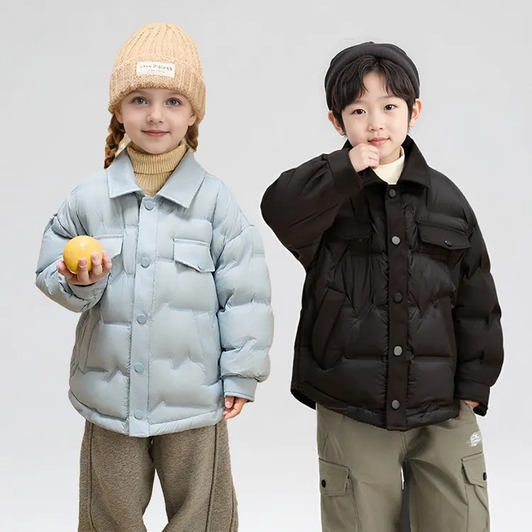 小黄鸭儿童羽绒内胆男女中大童冬季校服神器宝宝保暖外套