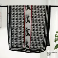 锦悦【有梦为马】高端秋冬新款新中式围巾披肩（K281）